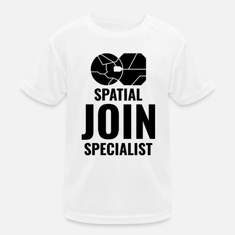 Spatial Join GIS Data Analyst Mapping Expert Kids Functional T-Shirt