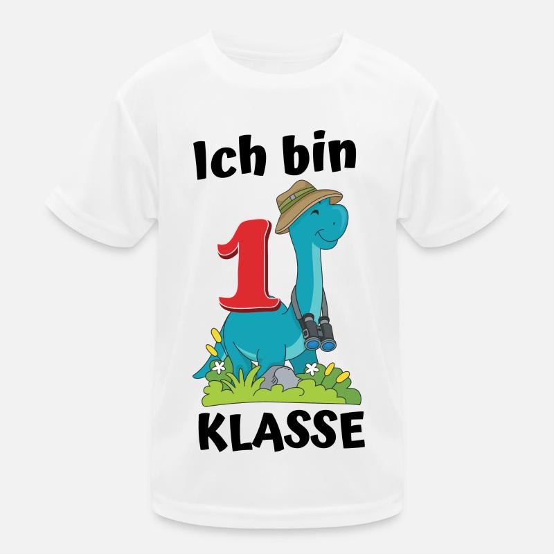 Ich bin 1 Klasse Einschulung Kinder Funktions-T-Shirt