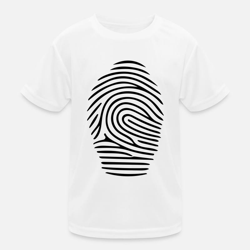 Fingerprint Vector Fingerabdruck Kinder Funktions-T-Shirt