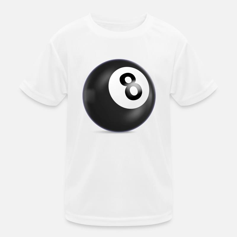schwarze 8,billardkugel,n8,billardkugel,billard Kinder Funktions-T-Shirt