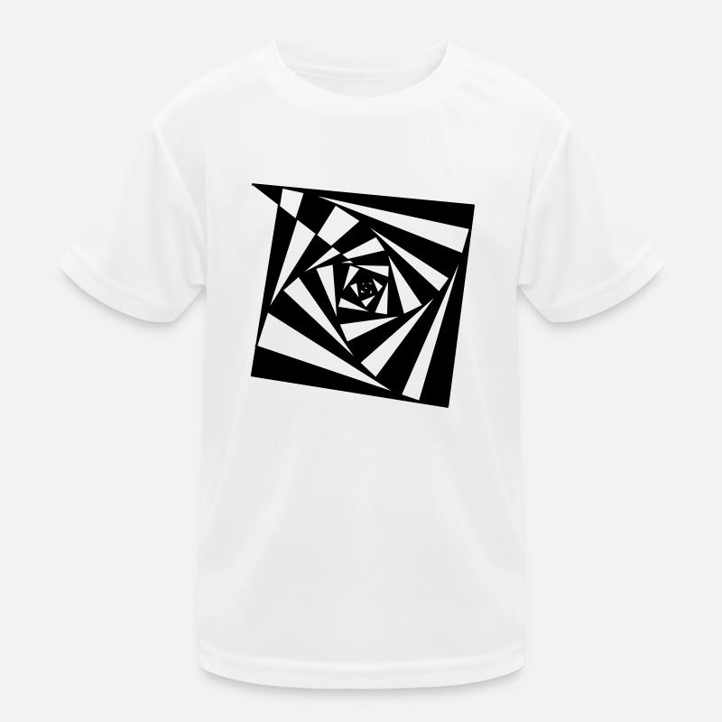 Spiral Tribe psychedelische Illusion - Kinder Funktions-T-Shirt - Weiß