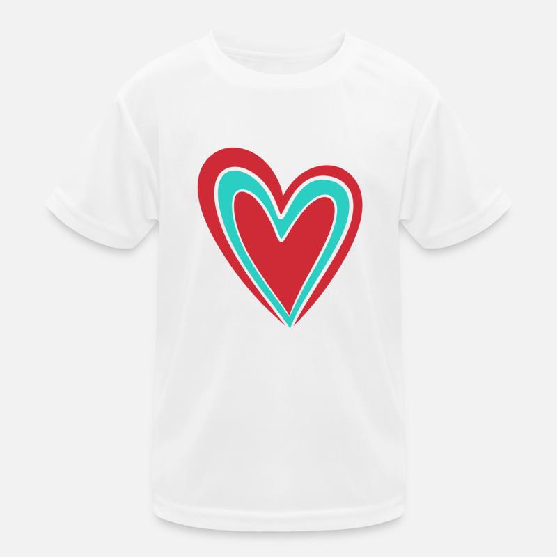 Herz Kinder Funktions-T-Shirt