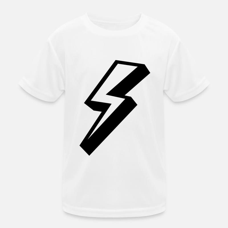lightning thunder sky Kids Functional T-Shirt