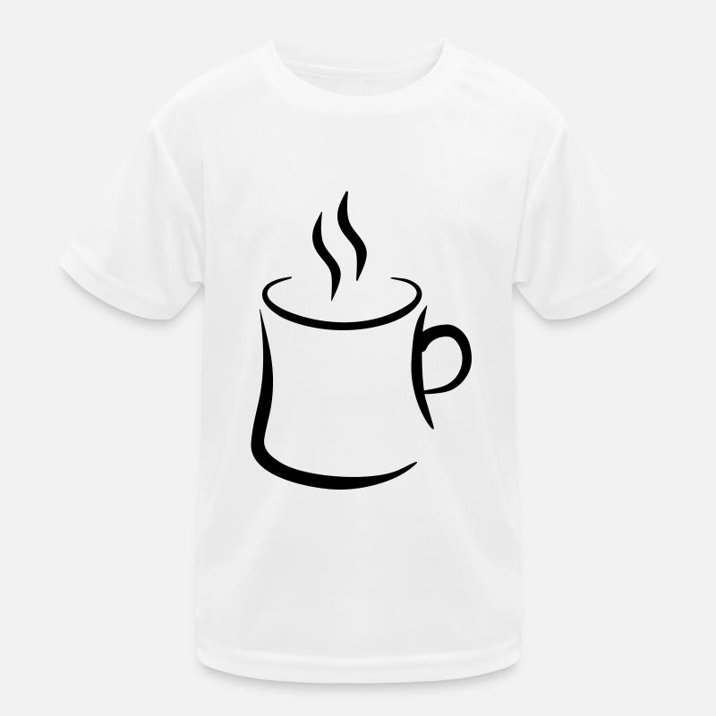 Kaffee Kinder Funktions-T-Shirt
