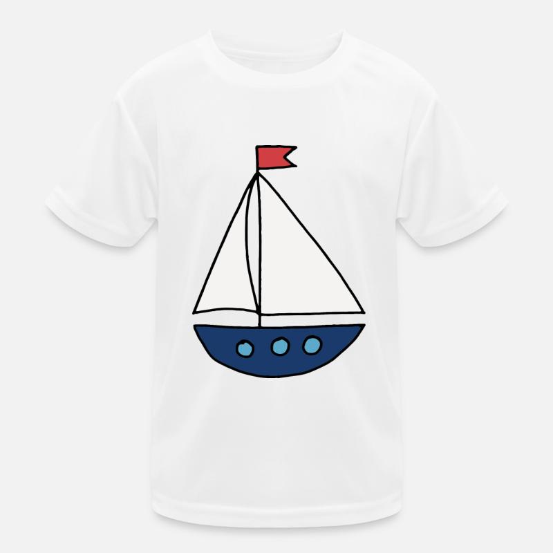 Segelboot Kinder Funktions-T-Shirt