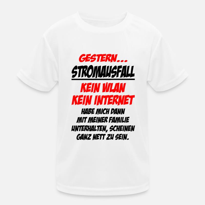 Strom Stromkosten Kinder Funktions-T-Shirt