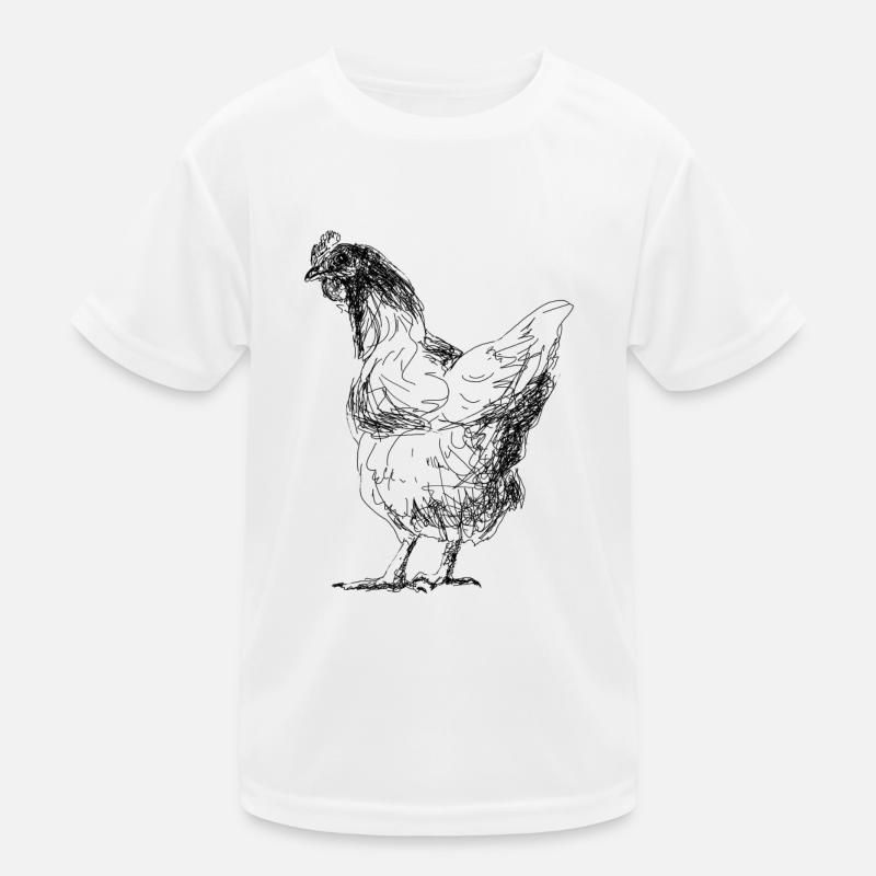 Huhn Kinder Funktions-T-Shirt