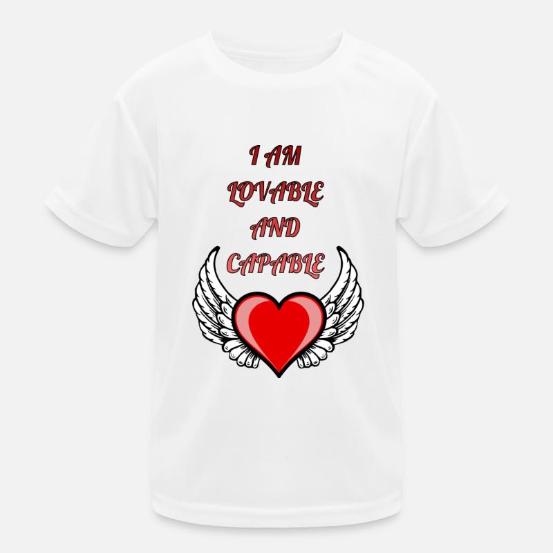 I am lovable and capable Kids Functional T-Shirt