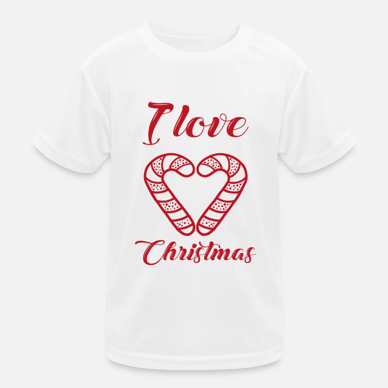 I love Christmas T-shirt sport Enfant