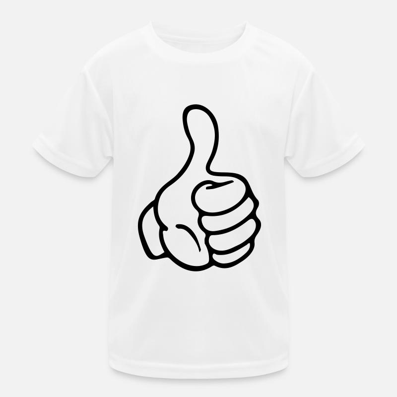 hand thumb like comic Kinder Funktions-T-Shirt