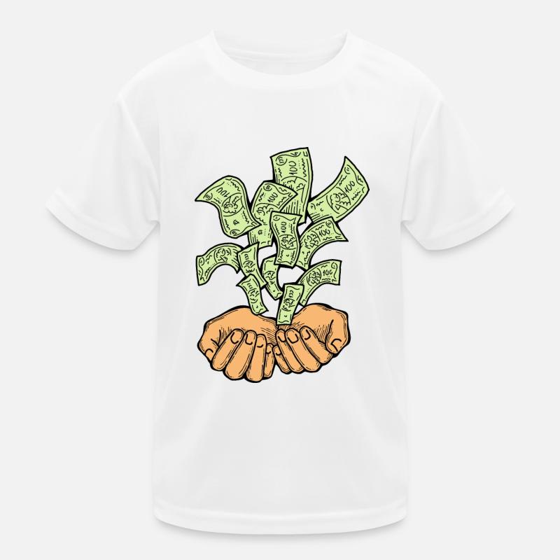 Big money flying to you for wealth and prosperity. Kids Functional T-Shirt