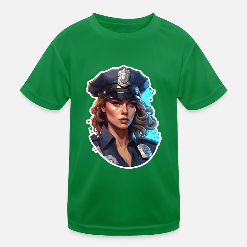Police / Opérations / Profession / Emploi / Forces d’urgence T-shirt sport Enfant