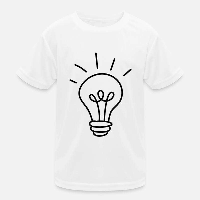Gluehbirne Kinder Funktions-T-Shirt
