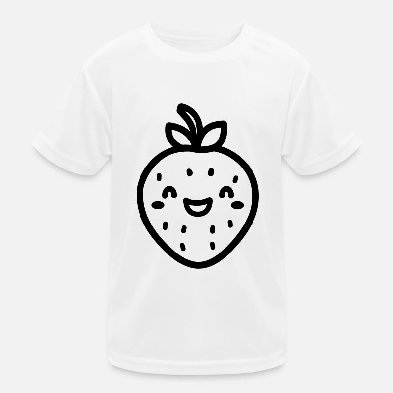 Erdbeere Kinder Funktions-T-Shirt