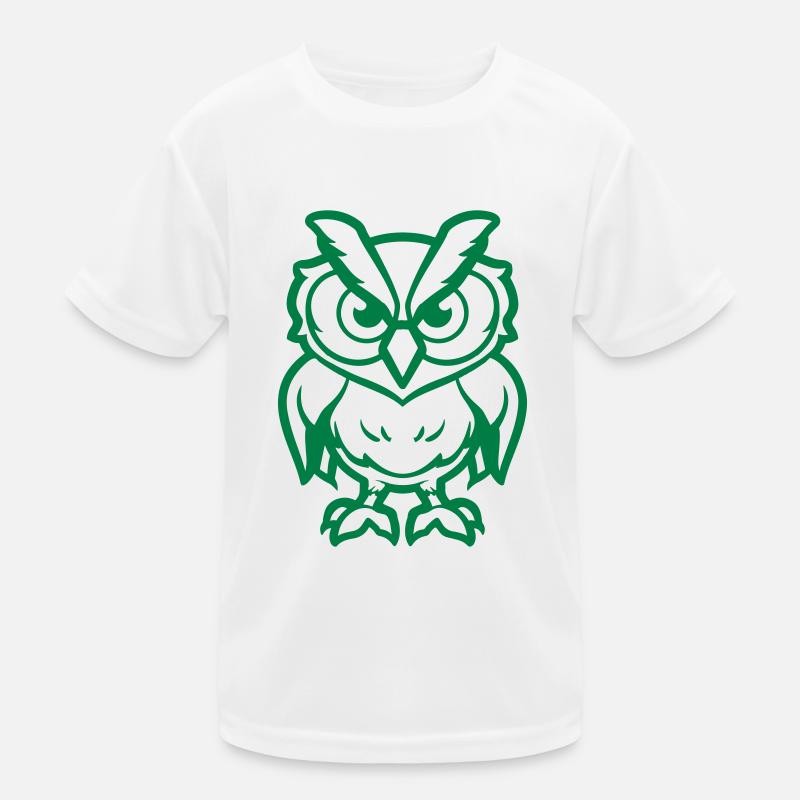 eule comic Kinder Funktions-T-Shirt