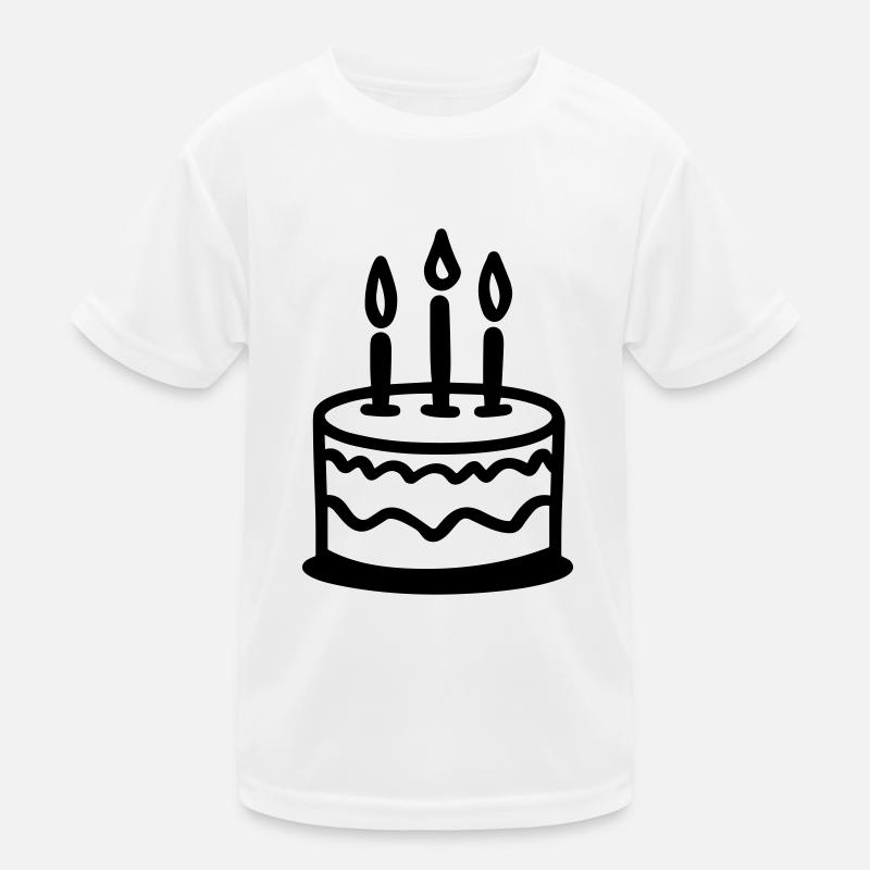 Geburtstagskuchen Kinder Funktions-T-Shirt