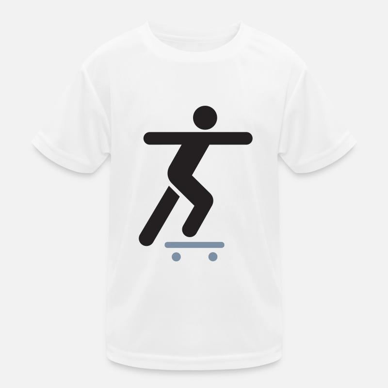 skateboard Kinder Funktions-T-Shirt