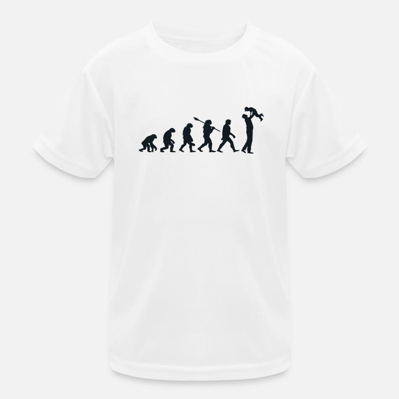 Darwin Evolution for Dads 👨 👧 👦 Kids Functional T-Shirt