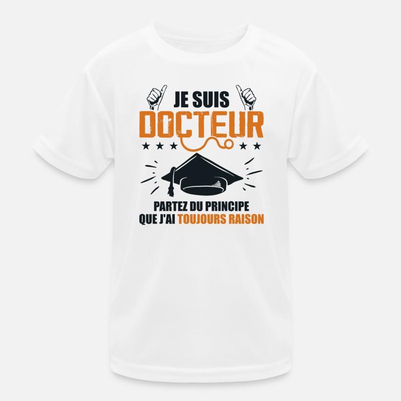 Doktor Lustiges Geschenk PhD - Ich bin Arzt Kinder Funktions-T-Shirt