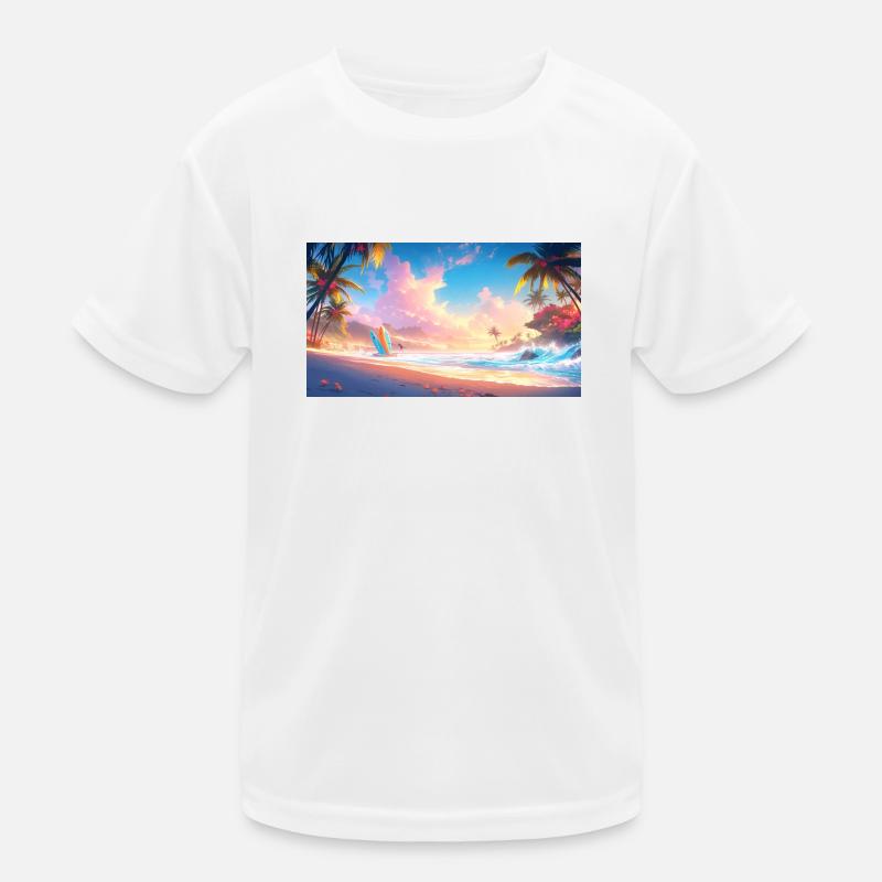 Magnifique coucher de soleil T-shirt sport Enfant