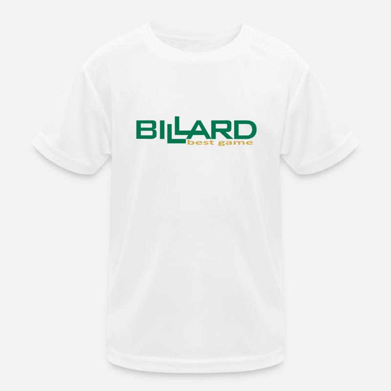 Billiards Design Best Game, Pool Billiards Kids Functional T-Shirt