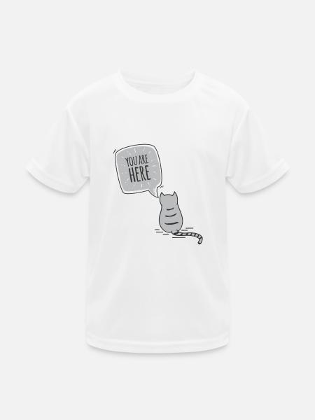 cat - Kids Functional T-Shirt - white