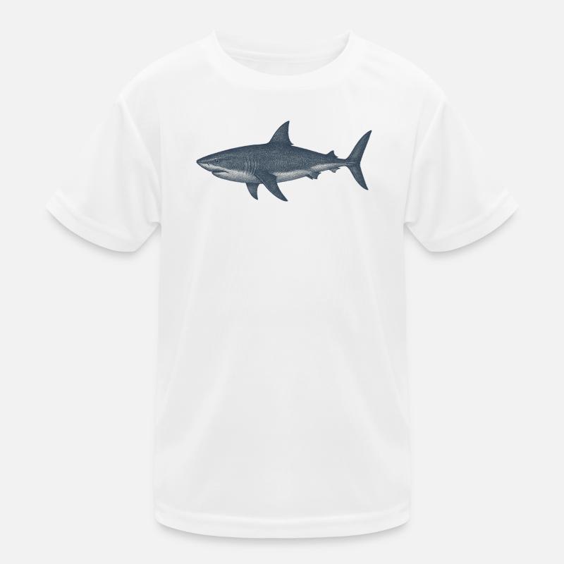 Illustration de requin des profondeurs T-shirt sport Enfant