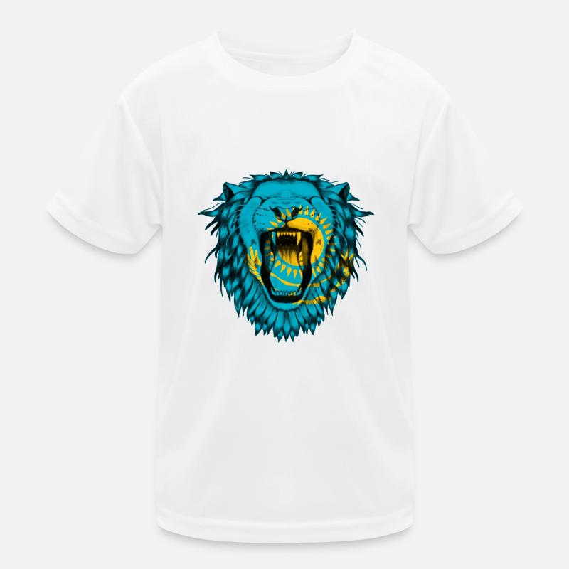 Kasachstan Kinder Funktions-T-Shirt