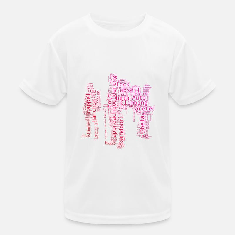 Grimpeur Bloc Bloc Hommes Escalade T-shirt sport Enfant