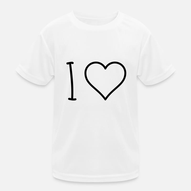 I Love Kinder Funktions-T-Shirt