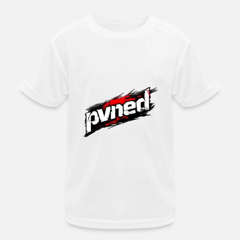 "pvned" Logo mit Style und anders! Kinder Funktions-T-Shirt