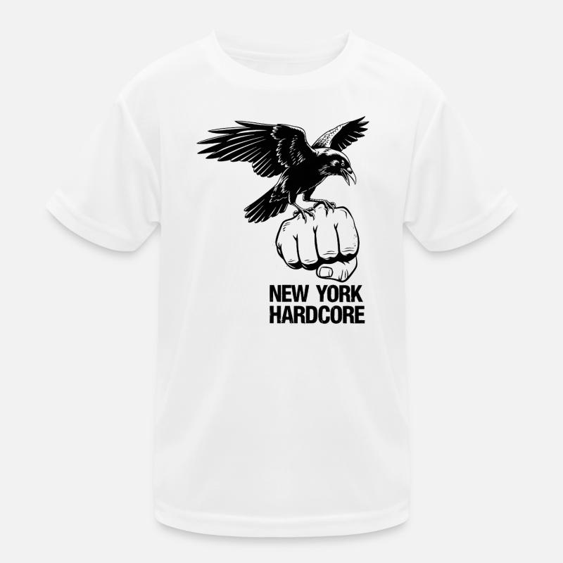 NYC Hardcore Eagle Design Kids Functional T-Shirt