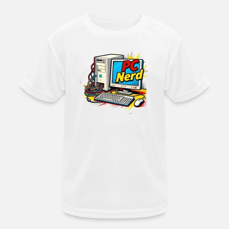 PC Nerd Kinder Funktions-T-Shirt
