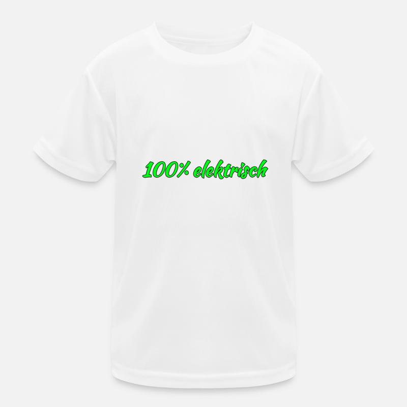 100 elektrisch Kinder Funktions-T-Shirt