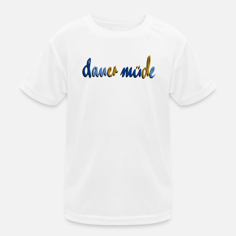 dauer müde Kinder Funktions-T-Shirt