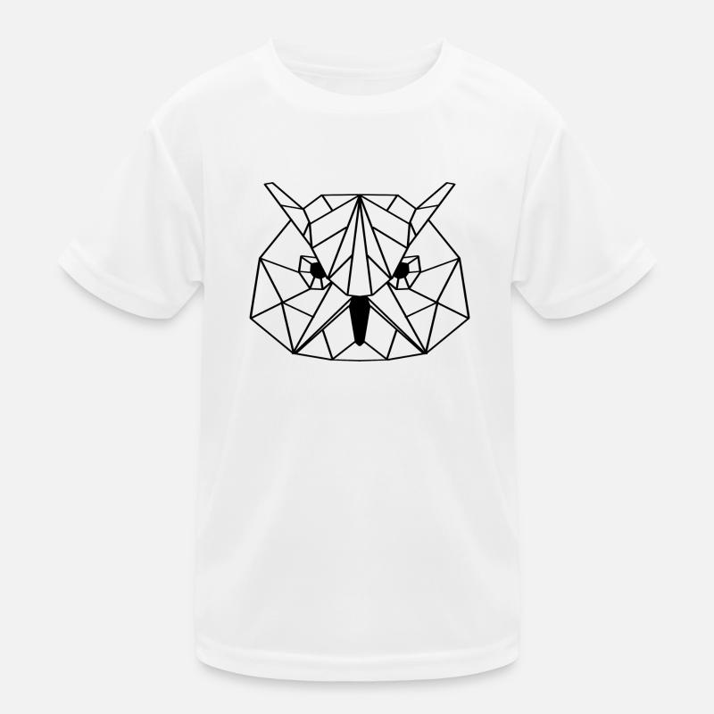 Eule geometrisch Kinder Funktions-T-Shirt