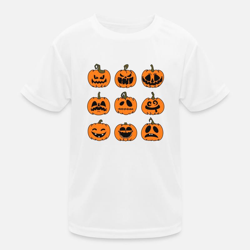 Spooky Pumpkins Kids Functional T-Shirt