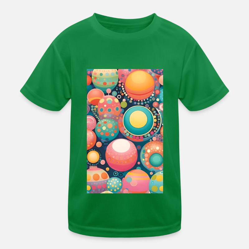 Gentle circle geometry Kids Functional T-Shirt