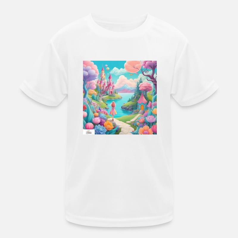 Colorful princess dreamscape Kids Functional T-Shirt