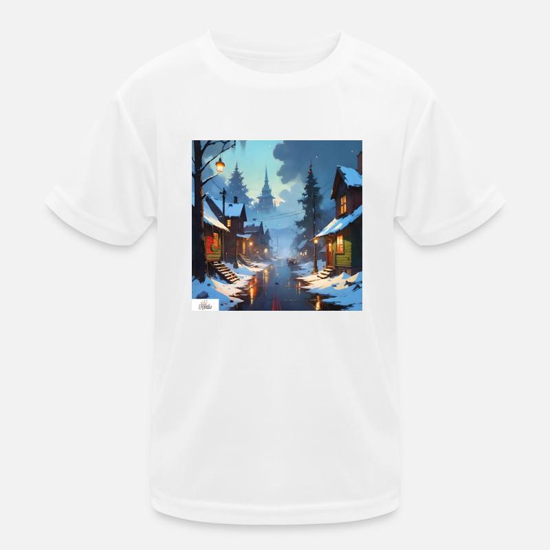 Soirée d’hiver paisible T-shirt sport Enfant