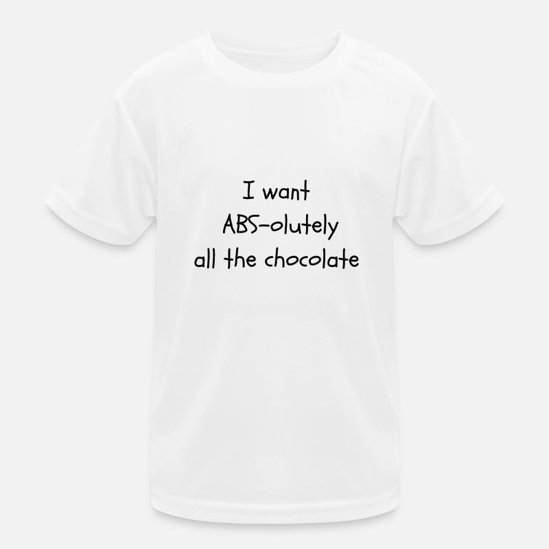 Abdos drôles et chocolat T-shirt sport Enfant