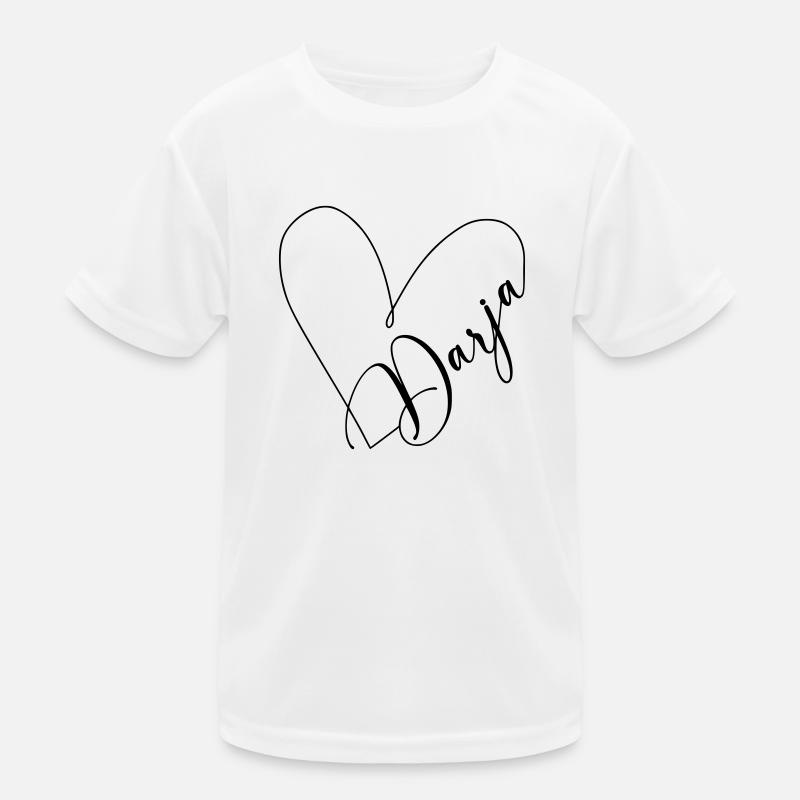 Darja Nom Ligne de Coeur T-shirt sport Enfant