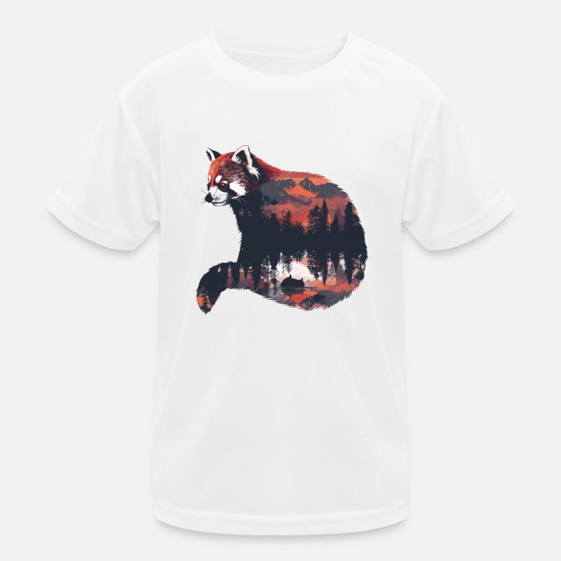 Red Panda Cat Bear Red Panda Kids Functional T-Shirt