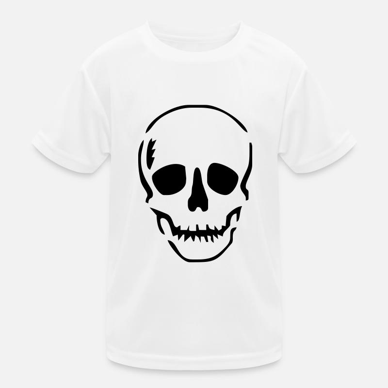 Schädel Kinder Funktions-T-Shirt