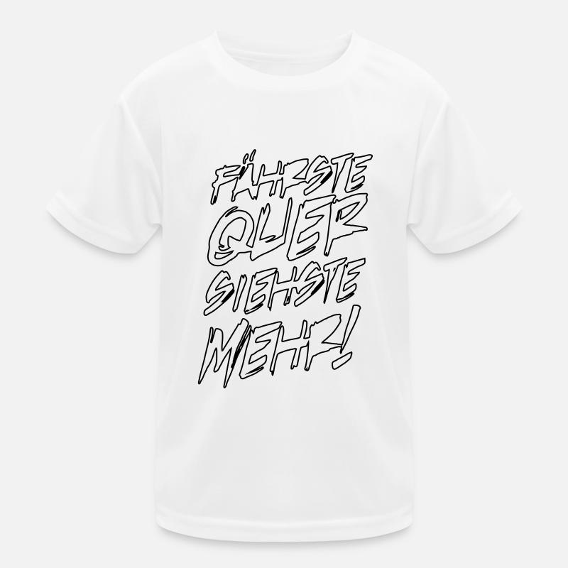 quer siehst du mehr Kinder Funktions-T-Shirt