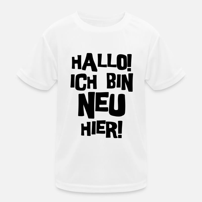 Hallo, ich bin neu hier. Kinder Funktions-T-Shirt