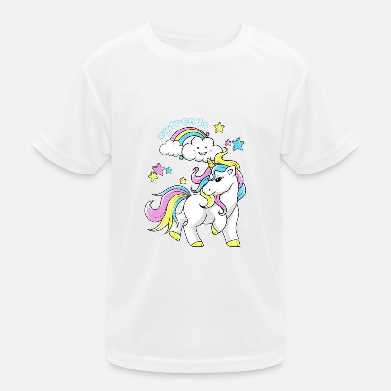 Unicorn Kinder Funktions-T-Shirt