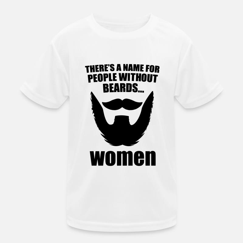 beard - Kinder Funktions-T-Shirt - Weiß