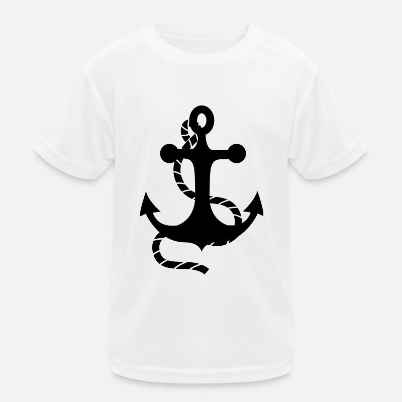 Anker - Kinder Funktions-T-Shirt - Weiß