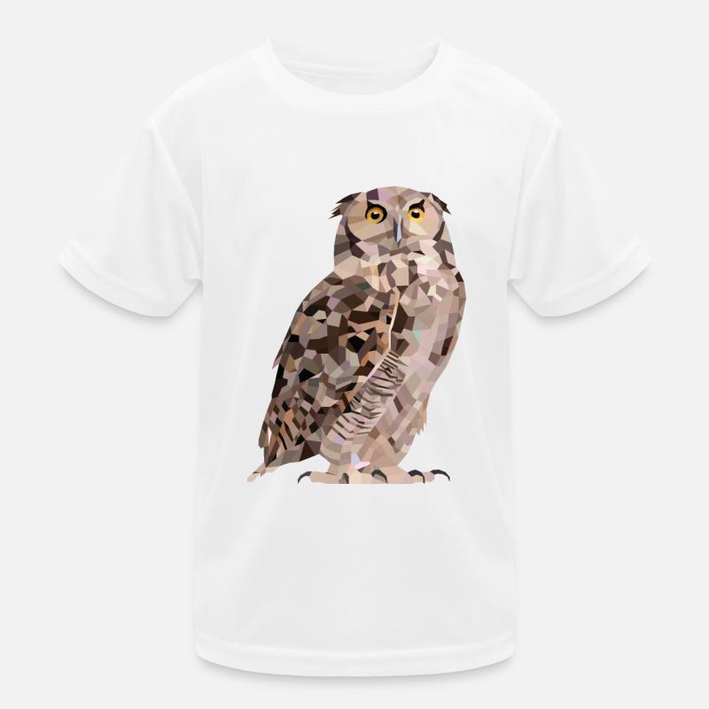 Hibou dans la conception de polygones T-shirt sport Enfant